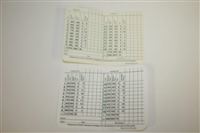Ben Crenshaw & Jose Maria Olazabal Signed Augusta National Golf Club Scorecards JSA ALOA