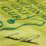 Arnold Palmer Signed Augusta National Couse Flown Flag JSA ALOA