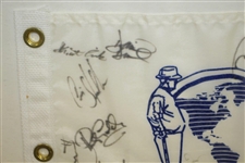 Multi-Signed Sarazen World Open Flag Inc. Sarazen, Stewart, & others JSA ALOA