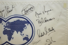 Multi-Signed Sarazen World Open Flag Inc. Sarazen, Stewart, & others JSA ALOA