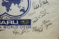 Multi-Signed Sarazen World Open Flag Inc. Sarazen, Stewart, & others JSA ALOA