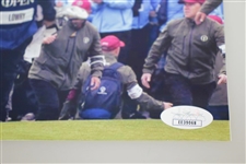 Shane Lowry Signed OPEN Hat Off Celebration Photo JSA #EE39068