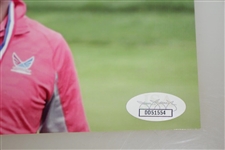Gary Woodland Signed US Open Trophy Celebration Photo JSA ALOA