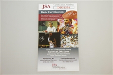 Gary Woodland Signed US Open Trophy Celebration Photo JSA ALOA