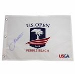 Gary Woodland Signed US Open at Pebble Beach Embroidered Flag #DD51544