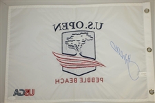 Gary Woodland Signed US Open at Pebble Beach Embroidered Flag #DD51544