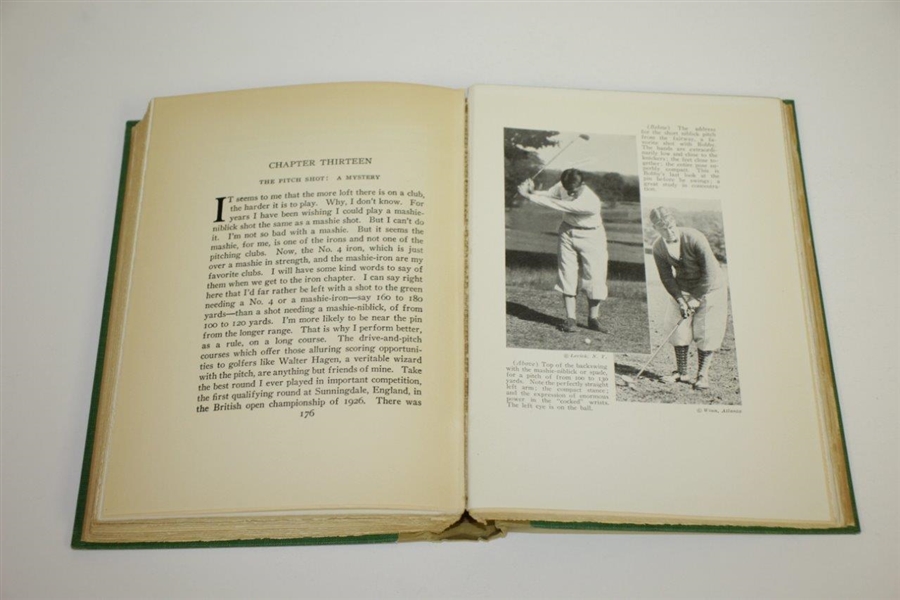 Bobby Jones Signed Cut 1927 1st Edition 'Down the Fairway' with Book Mark & Stamps JSA ALOA