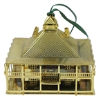 Golden Augusta National Golf Club Clubhouse Ornament w/ Box