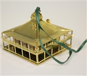 Golden Augusta National Golf Club Clubhouse Ornament w/ Box