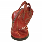 Vintage Spalding Bert Yancey Red Shag Bag with White Lettering