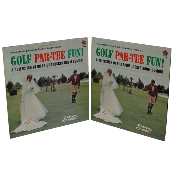 Two Classic 'Golf Par-Tee Fun' Locker Room Talk Records Presented by Kermit Schafer