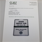 Deane Beman's 1983 PGA Championship at Riviera Country Club Bag Tag