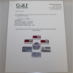 Deane Beman's Seven Bob Hope Classic Gallery & Clubhouse Badges - Various Years
