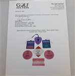 Deane Beman's Guest/Clubhouse/Player Tickets - Senior British Open, Scottish Open, Peugot Open