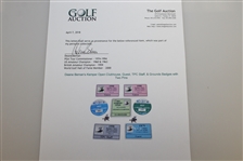 Deane Beman's Kemper Open Clubhouse, Guest, TPC Staff, & Grounds Badges with Two Pins
