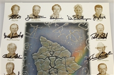 Multi-Signed 1998 MasterCard Championship at Hualalai Poster - Signed by 19 JSA ALOA