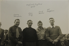 Alf Padgham, Jimmy Thompson, Sam King, & Dick Austin Original 1945 Oxford Photo