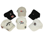 Lot of 6 Various Championship & Country Club Hats - 1 Lee Trevino Signed JSA ALOA