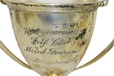 1902 Wannamossett Golf Club Mixed Foursome Silver Plated Loving Cup Trophy