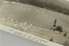 Vintage Waterville Valley 'Looking up the 6th Fairway' Post Card - New Hampshire
