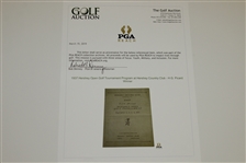 1937 Hershey Open Golf Tournament Program at Hershey Country Club - H.G. Picard Winner