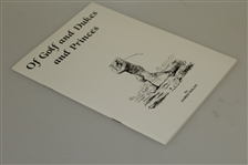 'Of Golf and Dukes and Princes' 1st Ed. Presentation Copy Signed by Author James Nolan