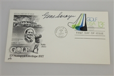 Gene Sarazen Signed 1977 Bobby Jones FDI with 11x14 Frank Christian Studio B&W Photo JSA ALOA