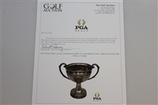 1914 Silver Plate Loving Cup Brockton (MA) CC Crest Medal Event - Best Gross Score By Arthur J. Chase