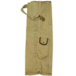 Tan Canvas Vintage Club Carrying Bag marked 'G. W. Streibing' w/ Westwood Country Club Tag