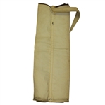 Tan Canvas Vintage Club Carrying Bag marked 'G. W. Streibing' w/ Westwood Country Club Tag