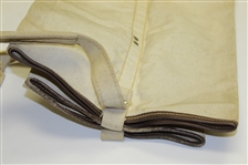 Tan Canvas Vintage Club Carrying Bag marked 'G. W. Streibing' w/ Westwood Country Club Tag