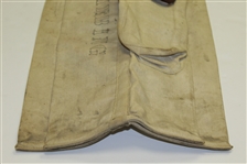 Tan Canvas Vintage Club Carrying Bag marked 'G. W. Streibing' w/ Westwood Country Club Tag