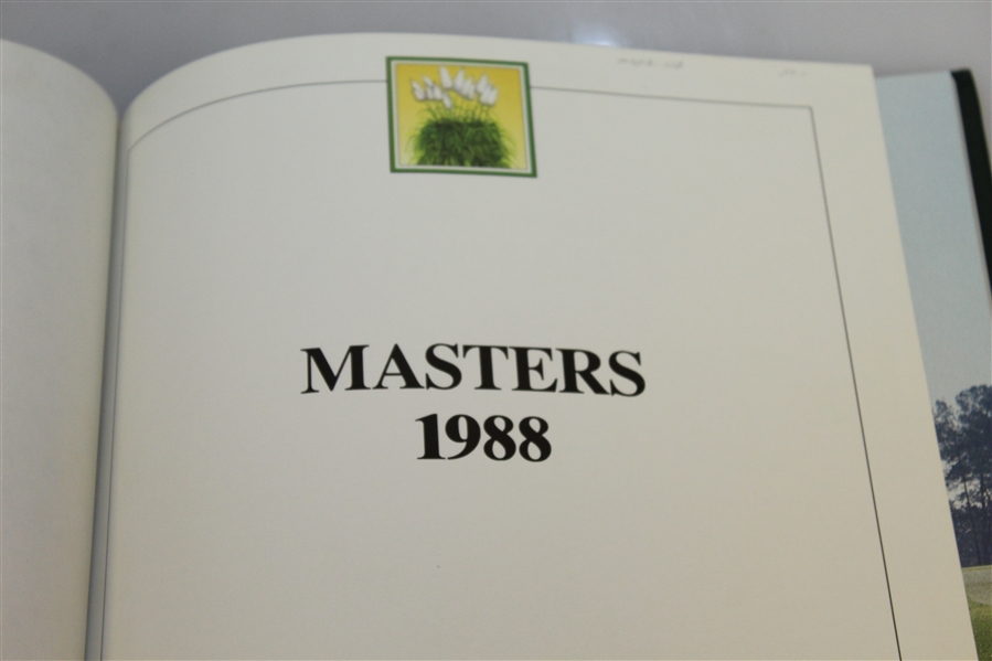 1988 Masters Tournament Annual Book - Sandy Lyle Winner