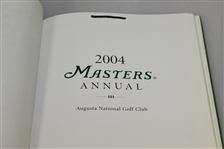 2004 Masters Tournament Annual Book w/ Dust Jacket - Phil Mickelson Winner