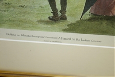 'Golfing On Minchinhampton Common, A Hazard On The Ladies' Course' Print by Lucien Davis