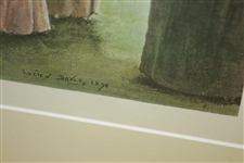 'Golfing On Minchinhampton Common, A Hazard On The Ladies' Course' Print by Lucien Davis