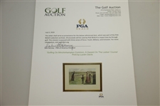 'Golfing On Minchinhampton Common, A Hazard On The Ladies' Course' Print by Lucien Davis