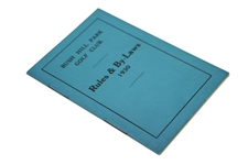 1930 Bush Hill Park Golf Club Rules & Bye-Laws Booklet