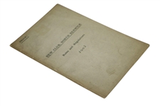 1903 North Berwick New Club Rules and Regulations Booklet - Proof Copy