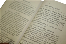 1903 North Berwick New Club Rules and Regulations Booklet - Proof Copy