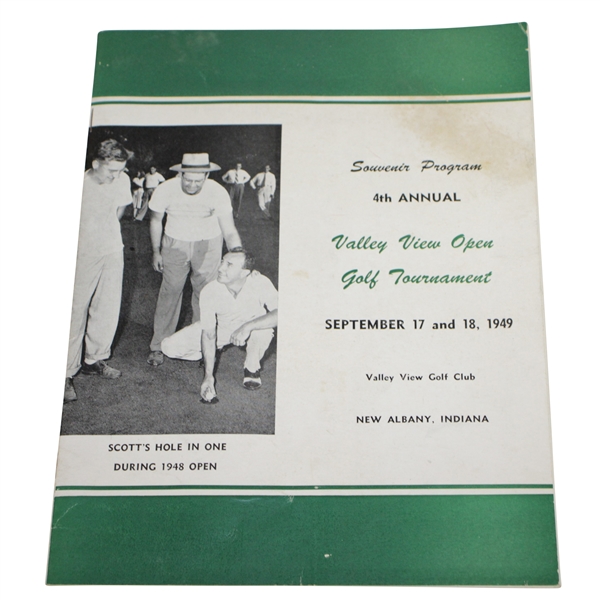 1949 Valley View Open Golf Tournament Program - Byron Nelson Exhibition