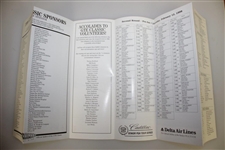 Arnold Palmer Signed 1998 GTE Classic Pairing Guide JSA ALOA