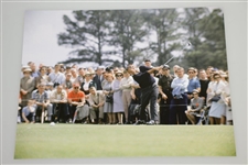 Arnold Palmer Signed Stat Sheet w/ 1962 Masters Picture JSA ALOA