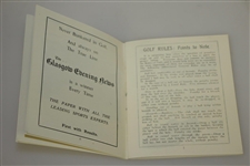 1923 Open Championship at Troon Program Reproduction Booklet - Arthur Havers Win