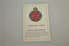 1980 Royal Portrush Golf Club Official Handbook w/ Dunluce Links Scorecard