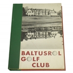 1969 Baltusrol Golf Club Hardcover Members Book
