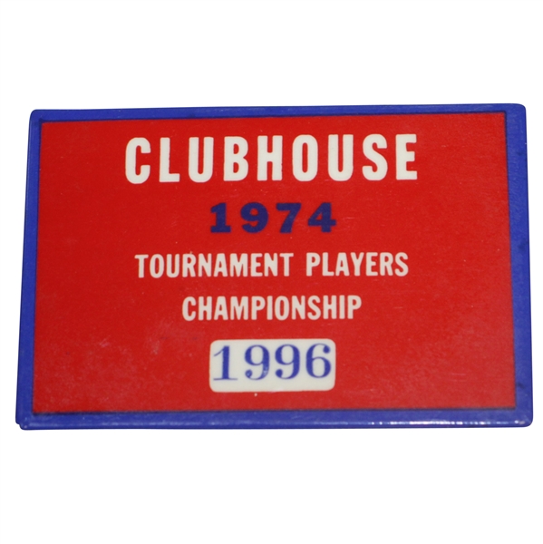 Inaugural 1974 TPC Tournament Players Championship Clubhouse Badge - Jack Nicklaus Winner