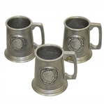 1979 Walter Hagen Celebrity Golf Classic Pewter Tankards / Steins Set