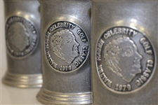 1979 Walter Hagen Celebrity Golf Classic Pewter Tankards / Steins Set