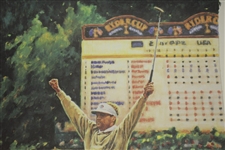 David Love III Signed 1993 Ryder Cup at Belfry LE Print by Artist Scott Medlock JSA ALOA